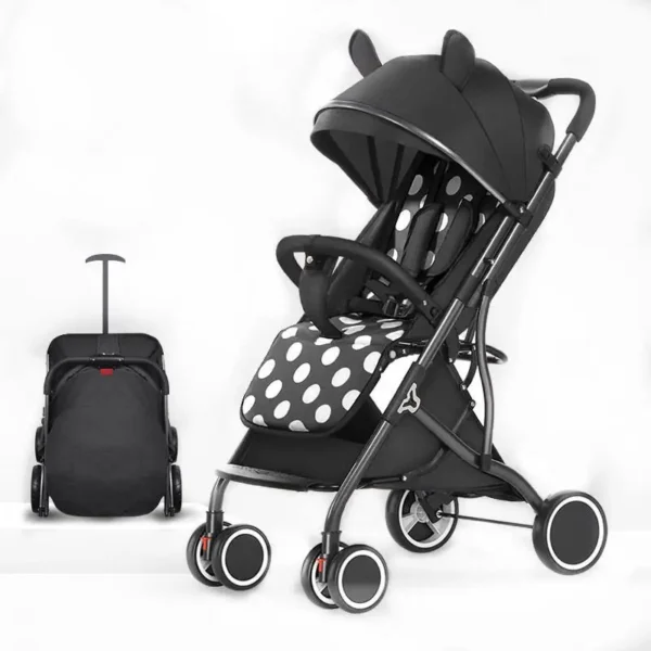 Factory Customized High Quality Compact Folding Baby Stroller Pushchair Travel Pocket Foldable Lightweight Baby Stroller - Image 4