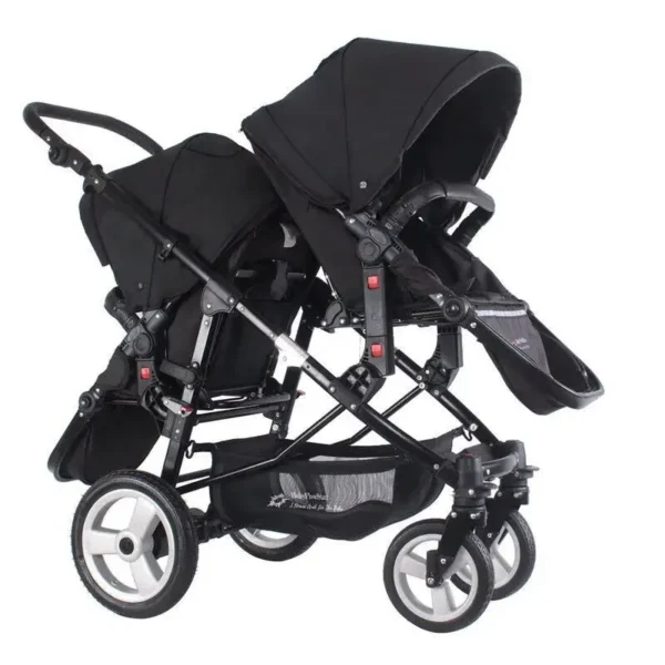 Twin Baby Stroller Foldable, Two-way Multifunctional Twin Baby Stroller,High View Baby Stroller Adjustable Armrests - Image 3